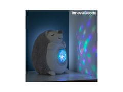 Alum online Plišasta igrača ježek z belim šumom in projektorjem nočne luči - InnovaGoods Spikey