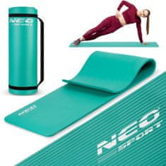 shumee Debela podloga za vadbo 183 x 60 cm Neo-Sport - 192301 turkizna