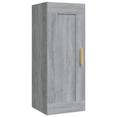 Vidaxl Stenska omarica siva sonoma 35x34x90 cm konstruiran les