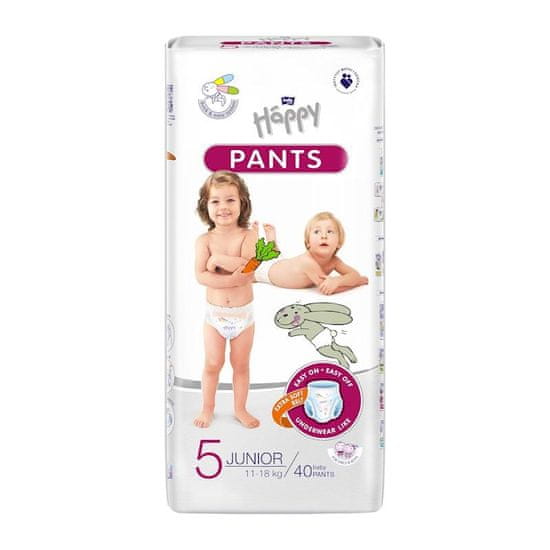 Bella Happy Pants hlače za enkratno uporabo 5 Junior (11-18 kg) 40 kosov