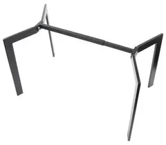 STEMA Kovinski nastavljiv okvir za mizo NY-HF05RA. Višina 72,5 cm, širina 68 cm. Dolžina nastavljiva v območju 104-144 cm. Črna.