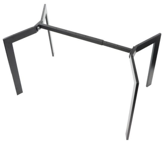 STEMA Kovinski nastavljiv okvir za mizo NY-HF05RB. Višina 72,5 cm, širina 78 cm. Dolžina nastavljiva v območju 105,5-145,5 cm. Črna.