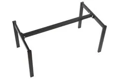 STEMA Kovinski nastavljiv okvir NY-L04 za klubsko mizico. Višina 42 cm. Nastavljiva dolžina od 80-130 cm. Širina 50 cm. Črna.