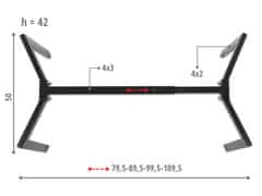 STEMA NY-L01 črna, h=42 cm