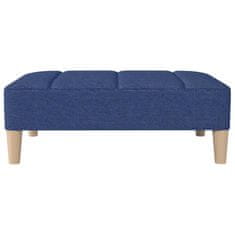 Vidaxl Stolček za noge moder 78x56x32 cm blago