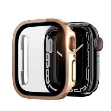 Dux Ducis Hamo ovitek z zaščitnim steklom za Apple Watch 7 45mm, roza
