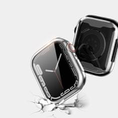 Dux Ducis Samo ovitek z zaščitnim steklom za Apple Watch 7 41mm, srebro