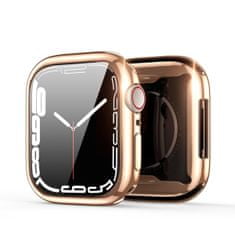 Dux Ducis Samo ovitek z zaščitnim steklom za Apple Watch 4/5/6/SE 44mm, roza