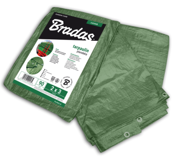 Bradas Prevleka za ponjavo zelena 4x6m, 90g BR-PL904/6
