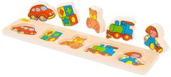 Bigjigs Toys Bigjigs Baby Lesene igrače za vstavljanje ugank