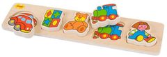 Bigjigs Toys Bigjigs Baby Lesene igrače za vstavljanje ugank