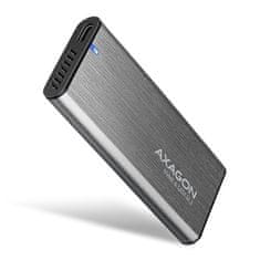 EEM2-SG2, USB-C 3.2 Gen 2 - M.2 NVMe &amp; SATA SSD kovinski RAW box, brez vijakov, srebrn