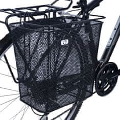 Oxford žična košara za prtljažnik kolesa, črna