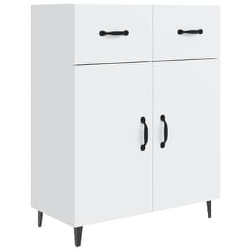 Vidaxl Komoda bela 69,5x34x90 cm inženirski les