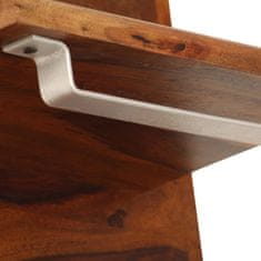 Vidaxl Obešalo za plašče trden palisander 118x40 cm