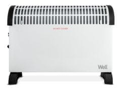 Well CNV02 električni konvektorski grelnik / radiator, moč 2000 W, 3 stopnje gretja, termostat, bel