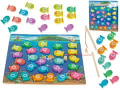 Ikonka Aga Lesena ribiška igra z magneti Montessori