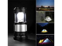 Alum online Večnamenska prenosna solarna svetilka za kampiranje s fluorescenčno sijalko + LED svetilko