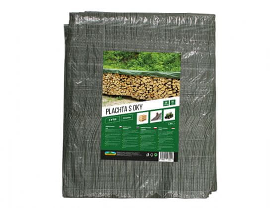 Zeleni laminirani list 3x4m 55g