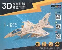 Robotime 3D sestavljanka F16 Fighter 16 kosov