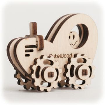 CuteWood Lesena 3D traktorska sestavljanka