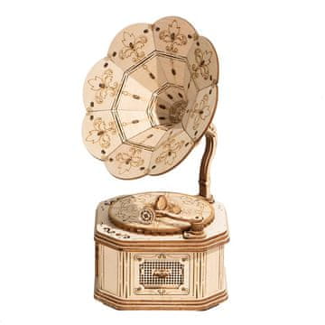 Robotime 3D lesena sestavljanka Antique Turntable
