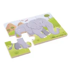 Bigjigs Toys Puzzle 3v1 safari živali