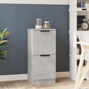 Vidaxl vidaXL Omarica betonsko siva 30x30x70 cm material na osnovi lesa