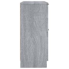 Vidaxl Komoda 2 kosa siva sonoma 30x30x70 cm konstruiran les