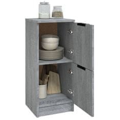 Vidaxl Komoda 2 kosa siva sonoma 30x30x70 cm konstruiran les
