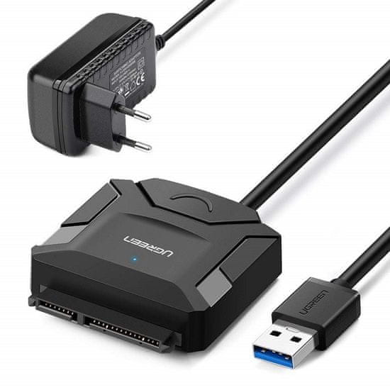 Ugreen Adapter USB 3.0 - SATA za 2,5''/3,5'' diske (črn)