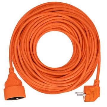 Solight PS16O 1z podaljšek - priključek, 10m, 3 x 1mm2, oranžna