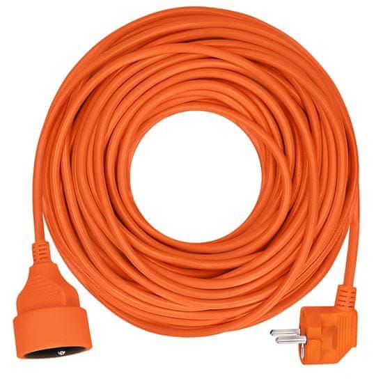 Solight PS16O 1z podaljšek - priključek, 10m, 3 x 1mm2, oranžna