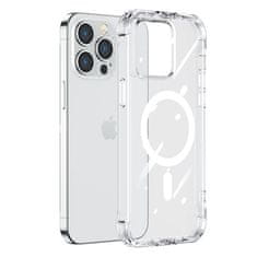 Joyroom Magnetni etui za iPhone 14 Plus oklepni etui s stojalom s kavlji prozoren