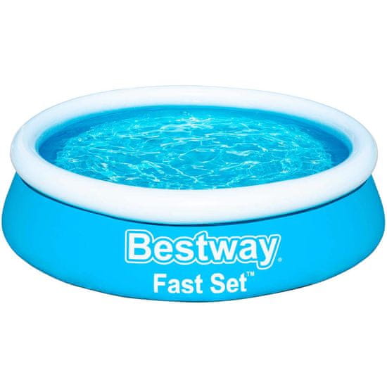 shumee Bestway Fast Set napihljiv bazen okrogel 183x51 cm moder