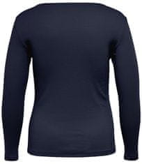 Only Carmakoma Ženska majica s kratkimi rokavi CARKIRAZ Regular Fit 15242116 Maritime Blue (Velikost 3XL/4XL)