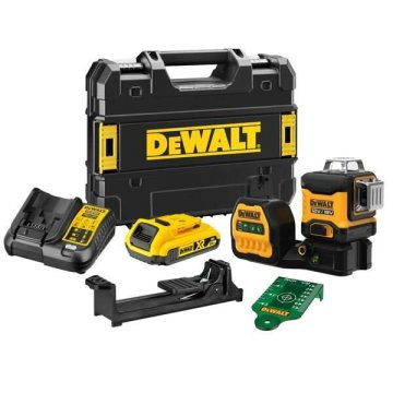 DeWalt zeleni linijski laser 12/18V 1x2,0 Ah DCE089D1G18