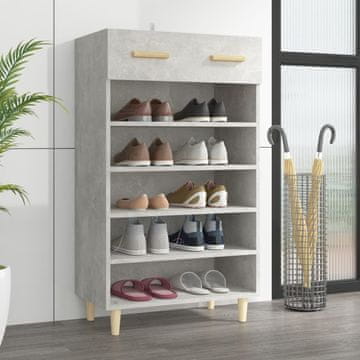 Vidaxl vidaXL Omarica za čevlje betonsko siva 60x35x105 cm