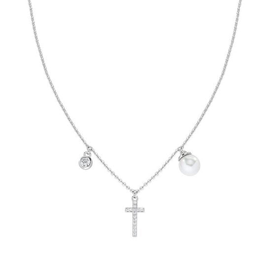 Amen Fina srebrna ogrlica z obeskom Predmeti CLCRPEBBZ