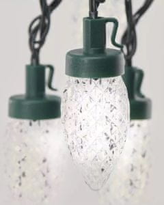  Emos 50 LED božična veriga, storžki, 9.8 m, hladna bela 