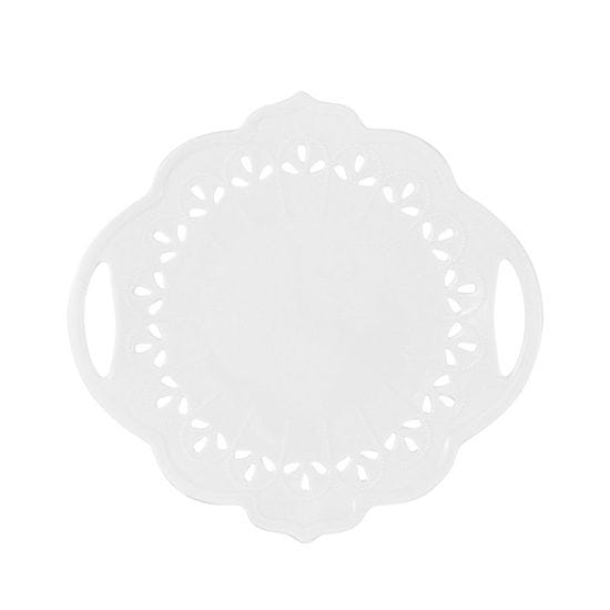Maxwell & Williams Servirni krožnik z ročaji Lille / okrogel / porcelan