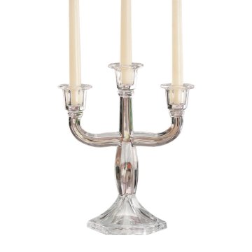 StarDeco Svečnik Alexia za 3 sveče 24x12xh28,5cm / steklo