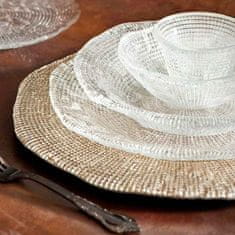 IVV Servirni krožnik Diamante 18cm / okrogel / prozoren / steklo