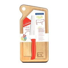 Tramontina set lesena deska + kuhinjski nož za meso Athus 23 / les
