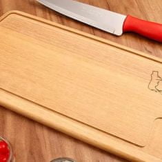 Tramontina set lesena deska + kuhinjski nož za meso Athus 23 / les