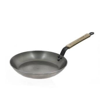 de Buyer Mineral B Bois ponev 28cm nizka / 1 ročaj les / železo