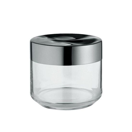 Alessi Steklena doza z inox pokrovom Julieta 10,5cmxh9,3 / 500ml / steklo