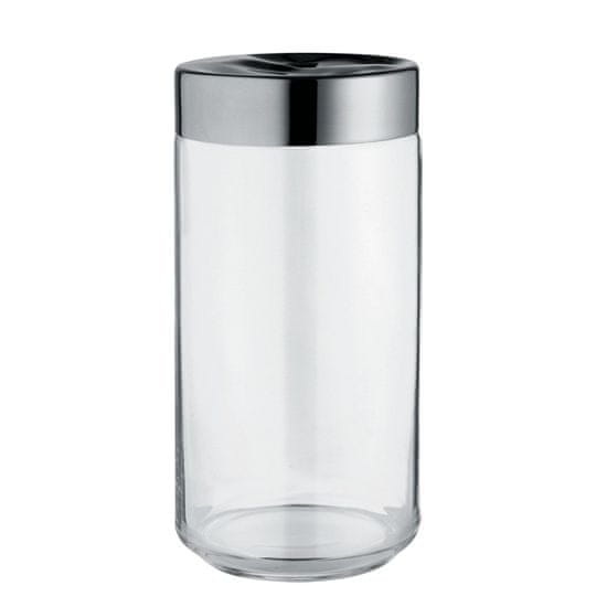 Alessi Steklena doza z inox pokrovom Julieta 10,5cmxh21,6 / 1,5l / steklo