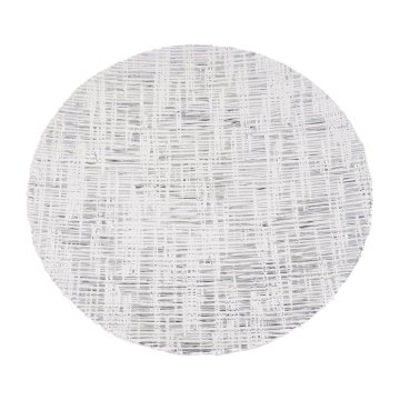 Hector podkrožnik srebrn 33,5cm okrogel / steklo
