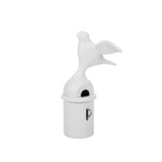 Alessi Čajnik Bird 9093 / 2l / bel ročaj / inox / indukcija